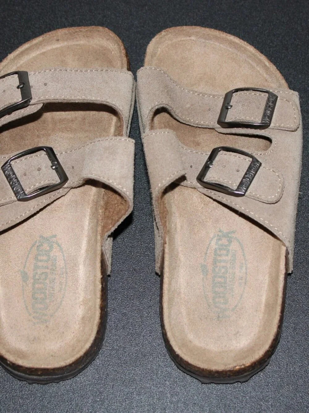 Birkenstock Sandals Youth Size 12 Sandals Brown with Black Rubber Soles